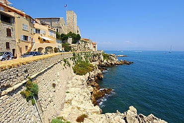 Grimaldi Castle, old town, Antibes, Provence-Alpes-Cote d'Azur, French Riviera, France, Europe