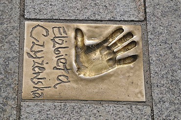 Handprint, walk of fame, Miedzyzdroje, Poland, Europe