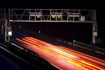 Tollgate, Autobahn Toll Collection, German highway A3 near Hamminkeln, Niederrhein, North Rhine-Westphalia, Germany, Europe