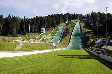 Summer and winter ski jump in Hinterzarten in the Black Forest mountain range, Baden-Wuerttemberg, Germany, Europe