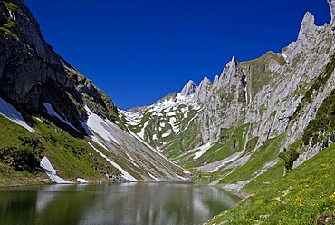 Faelensee lake, Appenzell, Switzerland, Europe