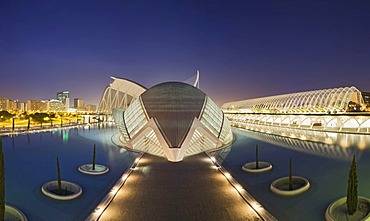 La Ciudad de las Artes y las Ciencias, City of Arts and Sciences, Valencia, Comunidad Valencia, Spain, Europe