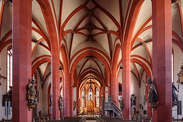 Parish Church of St. Andrew, Karlstadt, Main-Franconia region, Lower Franconia, Franconia, Bavaria, Germany, Europe