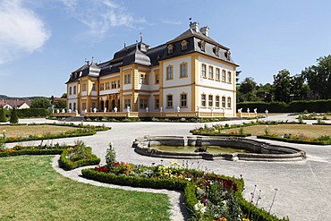 Castle in the rococo garden in Veitshoechheim, Main-Franconia region, Lower Franconia, Franconia, Bavaria, Germany, Europe