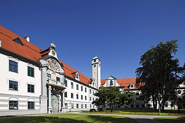 Fuerstbischoefliche Residenz prince-bishop's residence, Augsburg, Schwaben, Bavaria, Germany, Europe