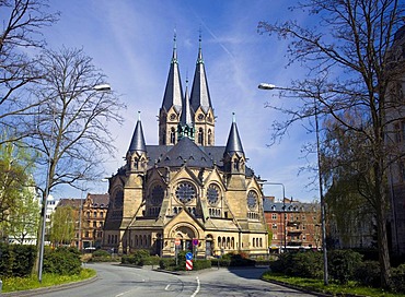 Protestant Ringkirche church, Wiesbaden, Hesse, Germany, Europe