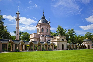 Prayer walk, mosque, Schloss Schwetzingen or Schwetzingen Castle palace gardens, Schwetzingen, Baden-Wuerttemberg, Germany, Europe