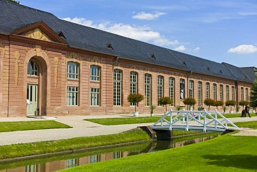 New orangery, Schloss Schwetzingen castle, 18th century, Schwetzingen, Baden-Wuerttemberg, Germany, Europe