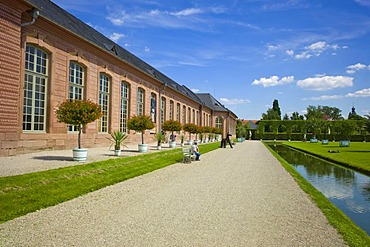 New orangery, Schloss Schwetzingen castle, 18th century, Schwetzingen, Baden-Wuerttemberg, Germany, Europe