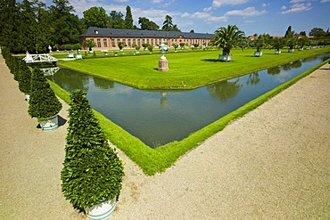 New orangery, Schloss Schwetzingen castle, 18th century, Schwetzingen, Baden-Wuerttemberg, Germany, Europe