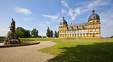 Seehof Palace and Park, Memmelsdorf, Upper Franconia, Bavaria, Germany, Europe