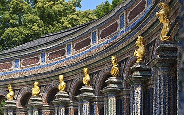 Sun temple, Neues Schloss Castle, Hermitage near Bayreuth, Upper Franconia, Franconia, Bavaria, Germany, Europe