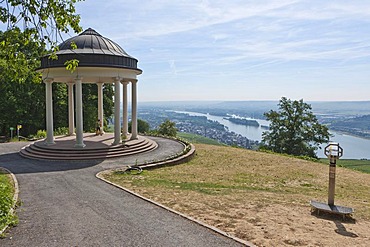 Pavilion at the Niederwalddenkmal monument, UNESCO World Heritage Site, Ruedesheim, Upper Middle Rhine Valley valley, Hesse, Germany, Europe