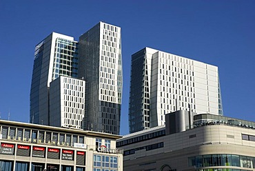 Modern office tower by KSP Engel and Zimmermann architects in the PalaisQuartier, Palais Quartier, FrankfurtHochVier, Frankfurt Hoch Vier, Hauptwache, Frankfurt am Main, Hesse, Germany, Europe