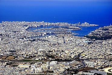 Aerial photograph of Sliema, Valletta, Malta Island, Europe