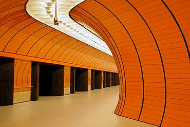 Marienplatz metro station, Munich, Bavaria, Germany, Europe