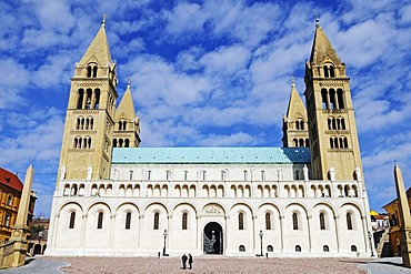 Basilica, Cathedral on Cathedral Square, Pecs, European Capital of Culture 2010, Hungary, Europe