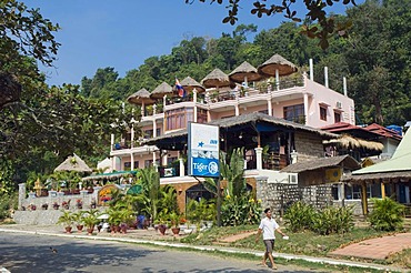 Hotel on Kep Beach, seaside resort, Kep, Cambodia, Indochina, Southeast Asia