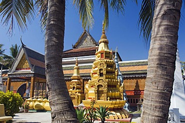 Wat Preah Prom Rath Temple, Siem Reap, Cambodia, Indochina, Southeast Asia, Asia