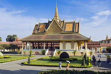 Banquet Hall, Royal Palace, Phnom Penh, Cambodia, Indochina, Southeast Asia, Asia