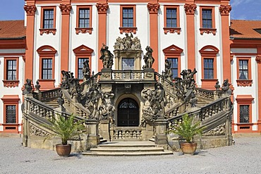 Outside staircase, Troja Castle, Prague