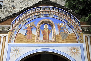 Entrance, Orthodox Rila Monastery, UNESCO World Heritage Site, Bulgaria, Europe