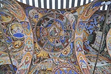 Ceiling painting, monastery church Sweta Bogorodiza, Orthodox Rila Monastery, UNESCO World Heritage Site, Bulgaria, Europe