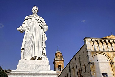 Statue of Leopoldo II, Pietrasanta, Tuscany, Italy, Europe