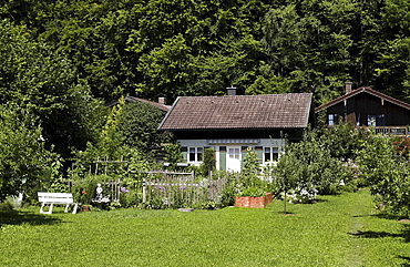 Cottage style home, Prien, Chiemgau, Upper Bavaria, Germany, Europe