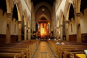 Interior of St. Peter's Cathedral in Adelaide, South Australia, Australia