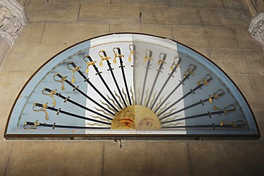 Sun dial, Basilica Nacional Nuestra Senora de Lujan, Argentina, South America