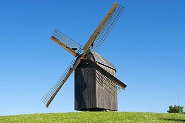 The old windmill of Pudagla on Usedom island, Mecklenburg-Western Pomerania, Germany, Europe