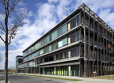 Lise-Meitner-Haus building, Institute of Physics, Humboldt-Universitaet university, Wissenschaftsstadt Adlershof Science City, Berlin, Germany, Europe