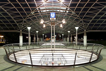 City railway station Westfalenhallen, Dortmund, Ruhrgebiet region, North Rhine-Westphalia, Germany, Europe