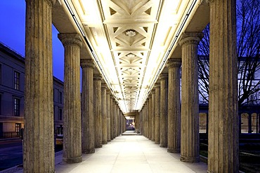 Colonnade of the Museumsinsel island, Mitte district, Berlin, Germany, Europe