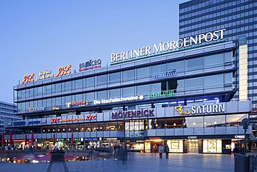 Europa Center shopping mall, Charlottenburg district, Berlin, Germany, Europe