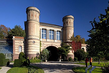 Botanical garden in the castle gardens, Karlsruhe, Baden-Wuerttemberg, Germany, Europe