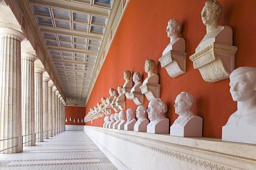 Ruhmeshalle Hall of Fame, Leo von Klenze, 1853, at the Theresienwiese, Schwanthalerhoehe district, Munich, Bavaria, Germany, Europe