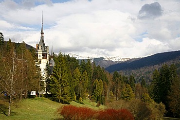 Pele& Castle in Sinaia, Carpathian Mountains, Romania, Europe