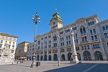 Adriatic town hall, Piazza dell Unita d'Italia, Triest, Italy, Europe