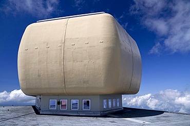 Radar station on Saentis Mountain, Alpstein Range, Appenzell, Switzerland, Alps, Europe