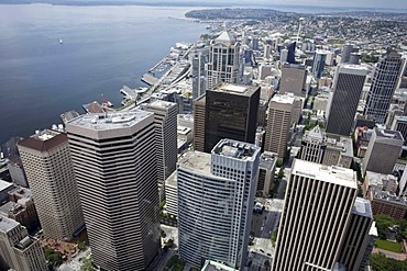 Cityscape of Seattle from the Columbia Center, Seattle, Washington, USA