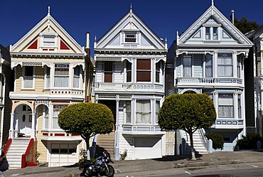 Painted Ladies on Alamo Square, San Francisco, California, USA, North America