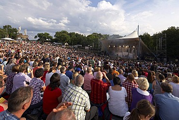 Concert of the pop band Pur on the Loreley open air stage, St. Goarshausen, Rhineland-Palatinate, Germany, Europe