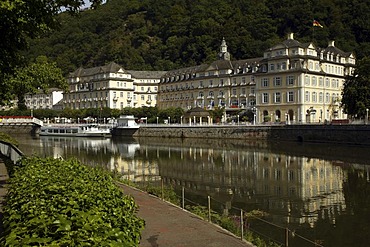 Kurhotel and the Staatliche Kurhaus, spa hotel, Bad Ems, Rhineland-Palatinate, Germany, Europe