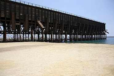 Historic ferry terminal for rail transport, Almeria, Andalucia, Southern Spain, Europa