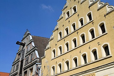 Historic building, Wismar, Mecklenburg-Western Pomerania, Germany, Europe