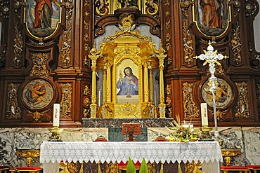 Altar, church of San Jaime, Benidorm, Costa Blanca, Provinz Alicante, Spanien, Europa