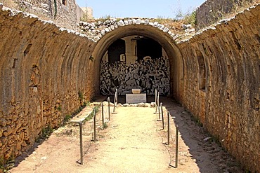 Powder magazine with tomb, 1866, Arkadi Monastery, Moni Arkadi, National Monument, Crete, Greece, Europe