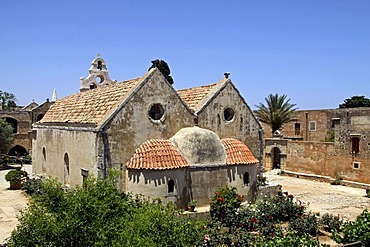 Abbey church, Arkadi Monastery, Moni Arkadi, National Monument, Crete, Greece, Europe